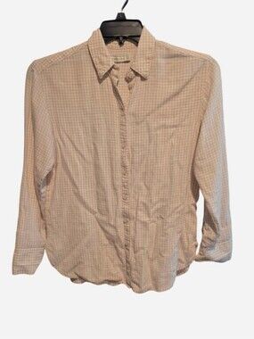 Abercrombie & Fitch Beige Gingham Button-Up Shirt